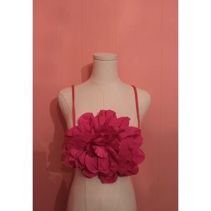 Hot & Delicious Pink Floral Strap Top